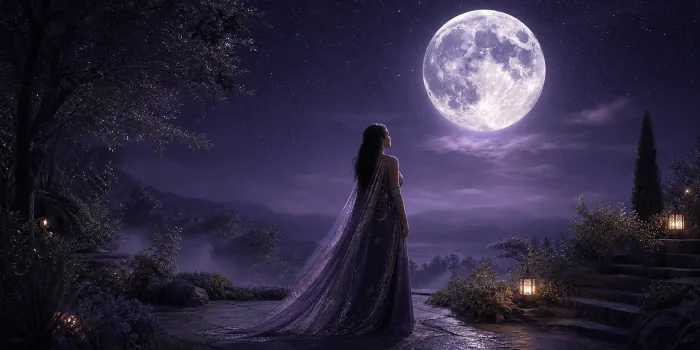 Femme sous la lune, univers Lunarys